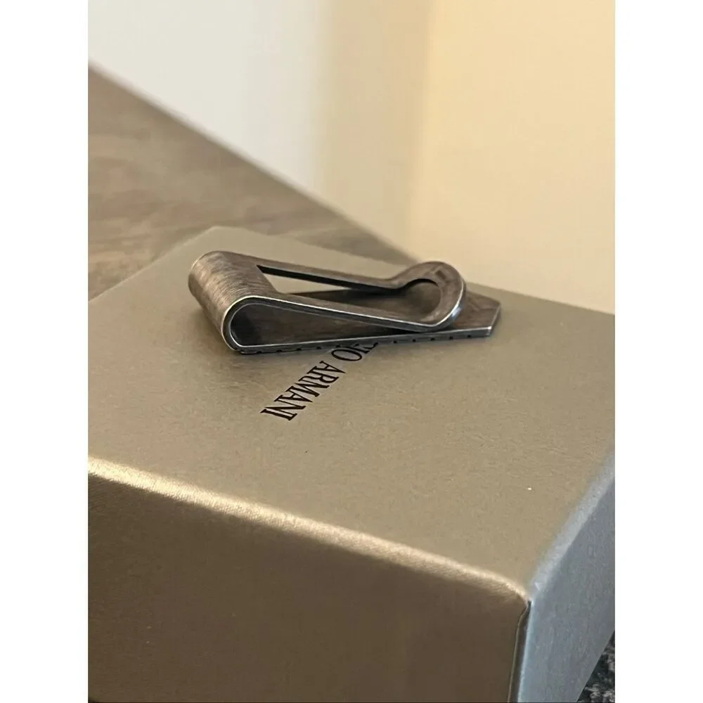 Giorgio Armani Sterling Silver Money Clip